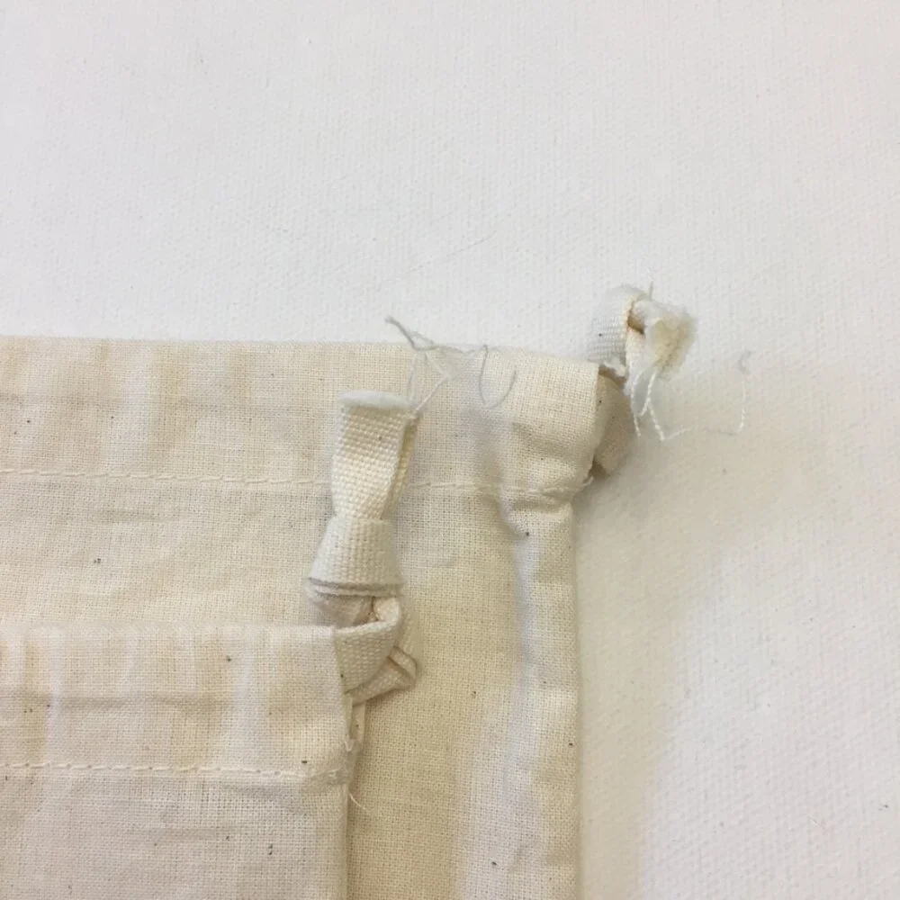 MARNI Dust Bag for Shoes A Pair Cotton Ivory Drawstring